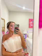 Load image into Gallery viewer, Tulle Ruffle Tube Top