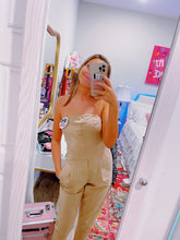 Load image into Gallery viewer, Corduroy Strapless Jumpsuit