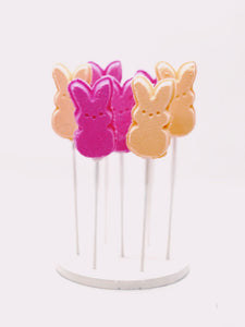 Pink & Yellow Bunny Bath Bomb Lollipop