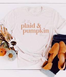 Plaid & Pumpkin Things Graphic Tee