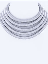 Load image into Gallery viewer, Layered Rope Necklace Set in Silver