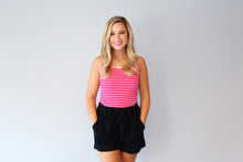 Load image into Gallery viewer, Striped Bodysuit- Hot Pink