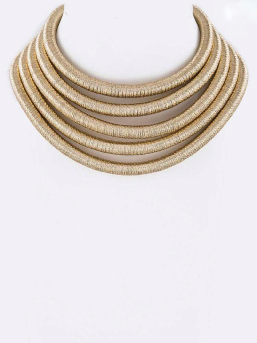 Gold Layered Rope Necklace Set
